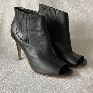 Halogen Black Peep Toe Bootie Size 11M